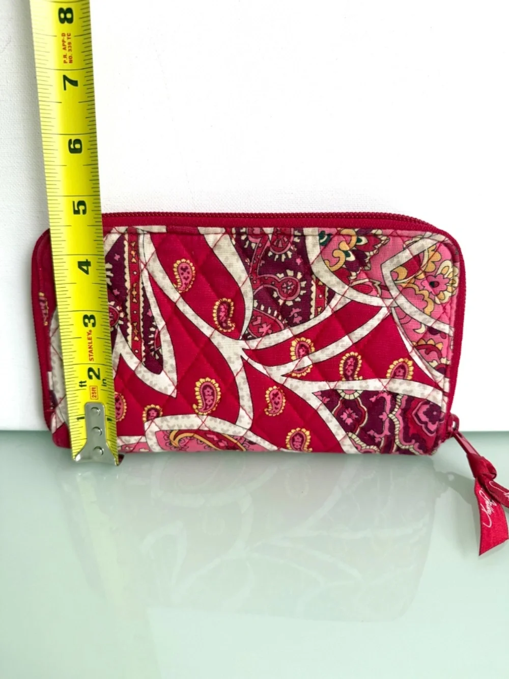 Vera Bradley Rosy Posies Zip Around Wallet Retired Floral Quilted